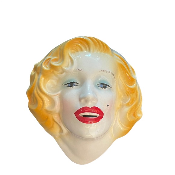 Vintage 1988 Estate Of Marilyn Monroe Wall Face Art Clay Hanging ceramic - Picture 3 of 6